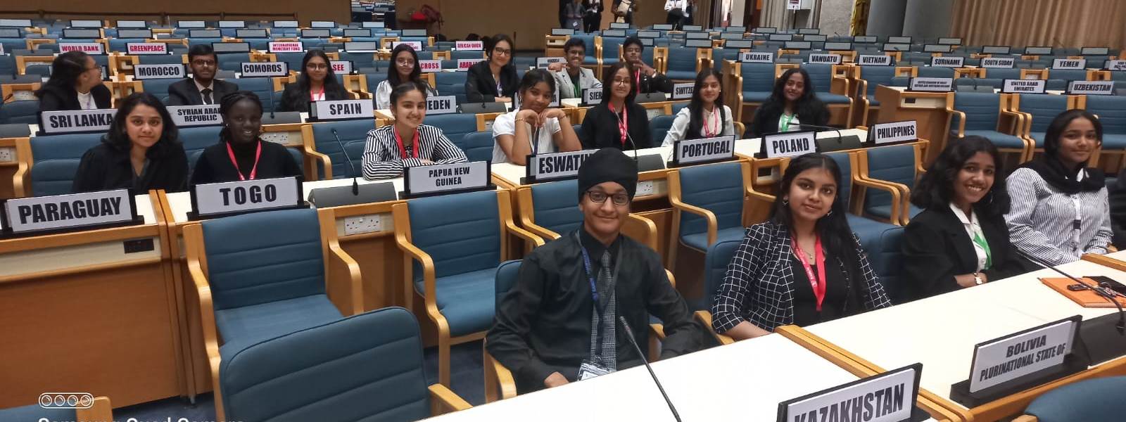 Middle School Model United Nations - 29th Interschool Conference held at UN – Headquarters, Nairobi Kenya from January 31st to February 3rd 2023